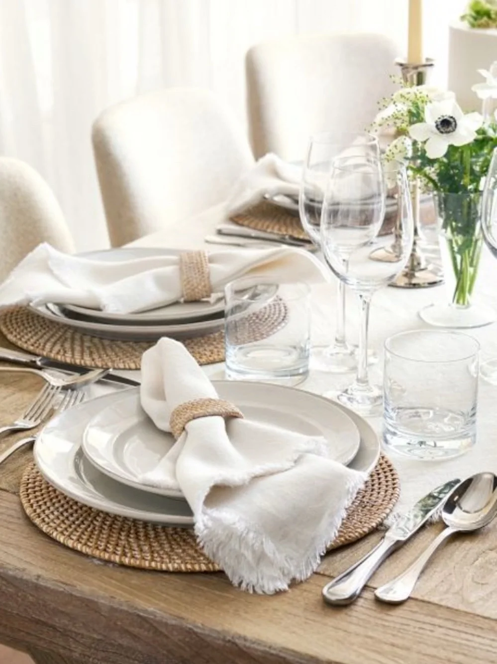 Pottery Barn set frayed